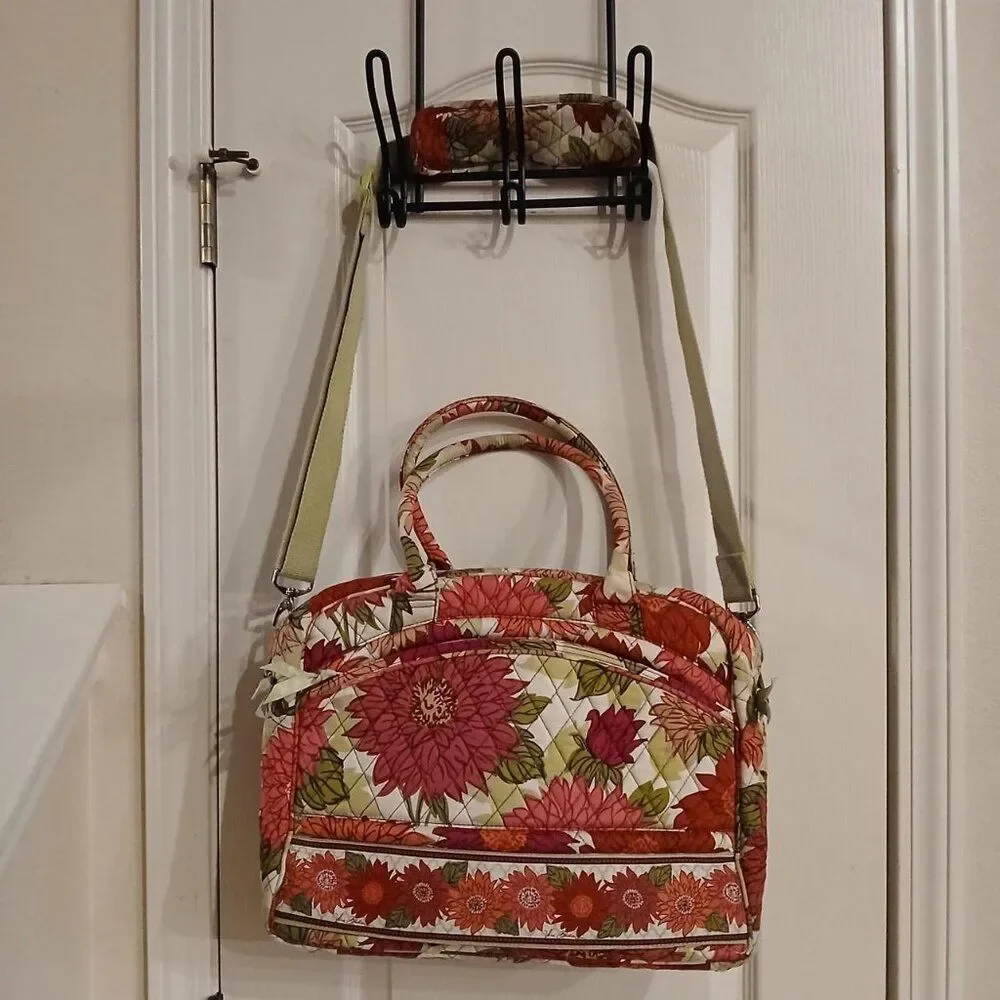Vera Bradley Metropolitan Travel Laptop Messenger Bag retired 